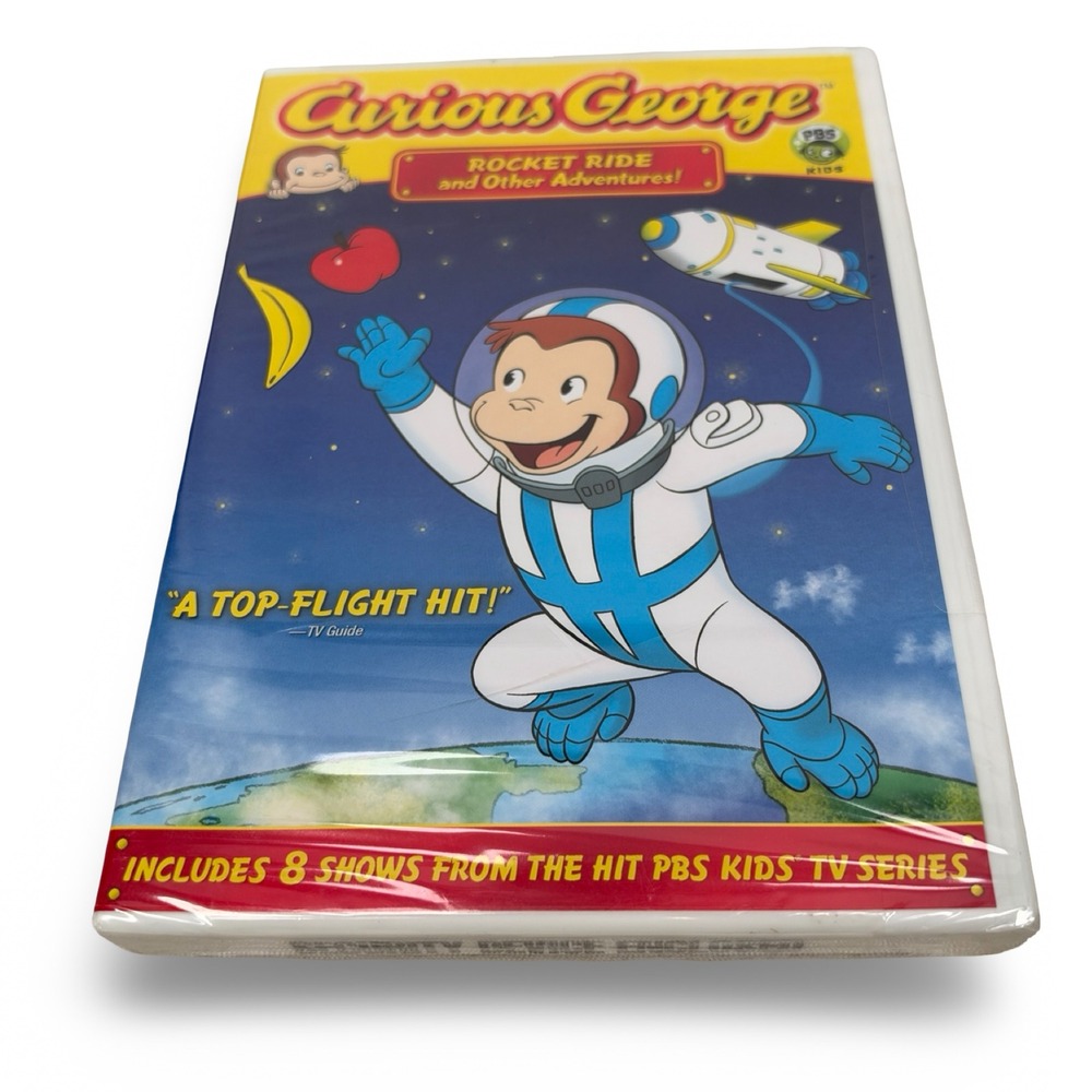 Curious George Rocket Ride and Other Adventures DVD PBS Kids 8 Shows New Sealed